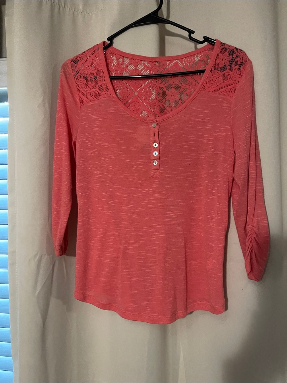 Women's Coral Lace self esteem Top